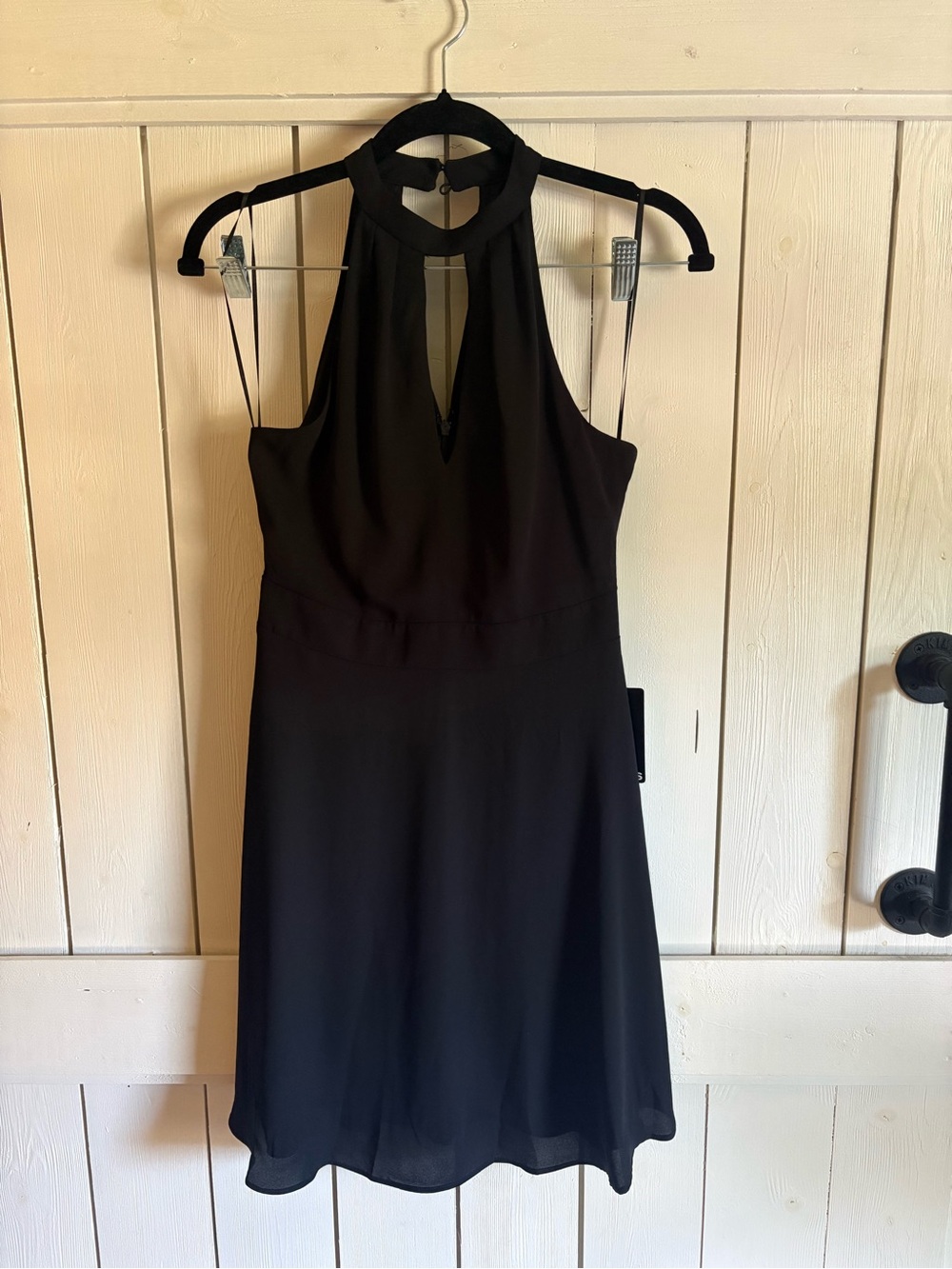 Express Black Halter Mini Dress NWT